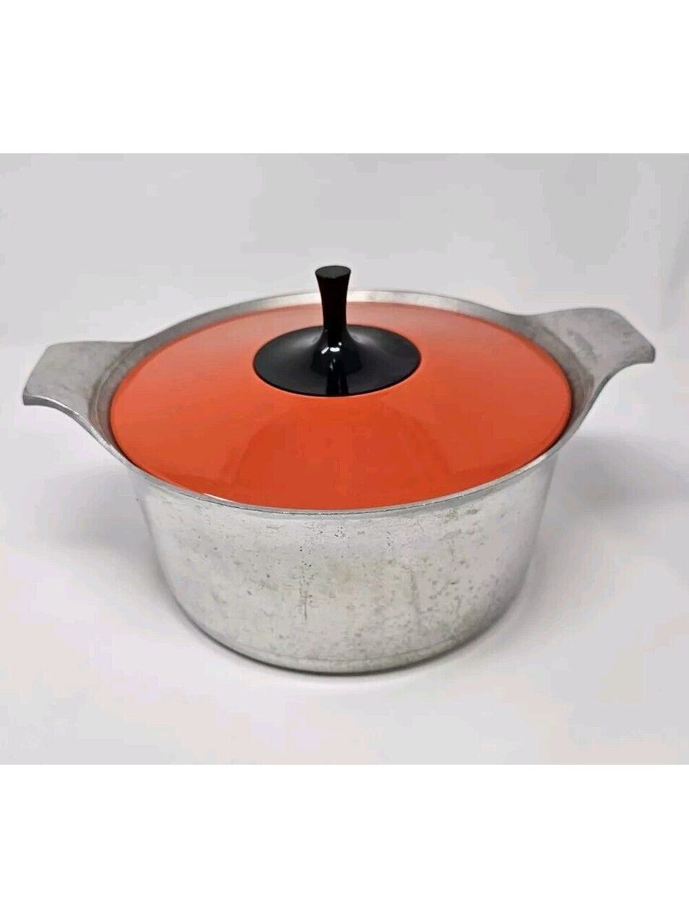 Symbol by Griswold Dutch Oven Cookware 98 Cast Aluminum Orange Enamel Lid 60 MCM